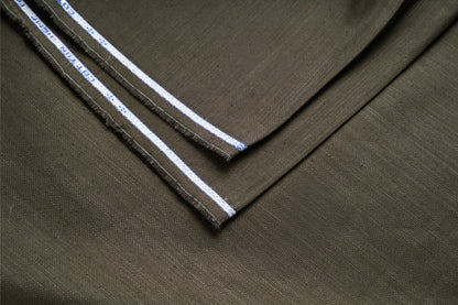 Organic Hemp Fabric - Dark Olive Green | 240gsm | Durable & Versatile-3