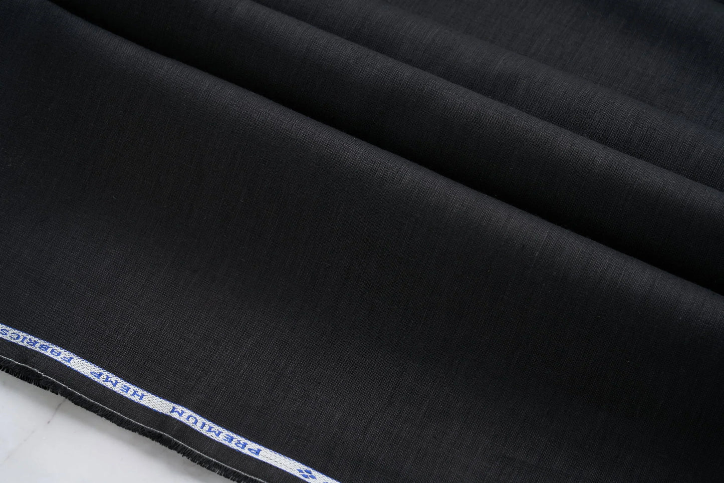 Organic Black Hemp Fabric | 155gsm | Soft & Breathable | Curtains & Clothing-3