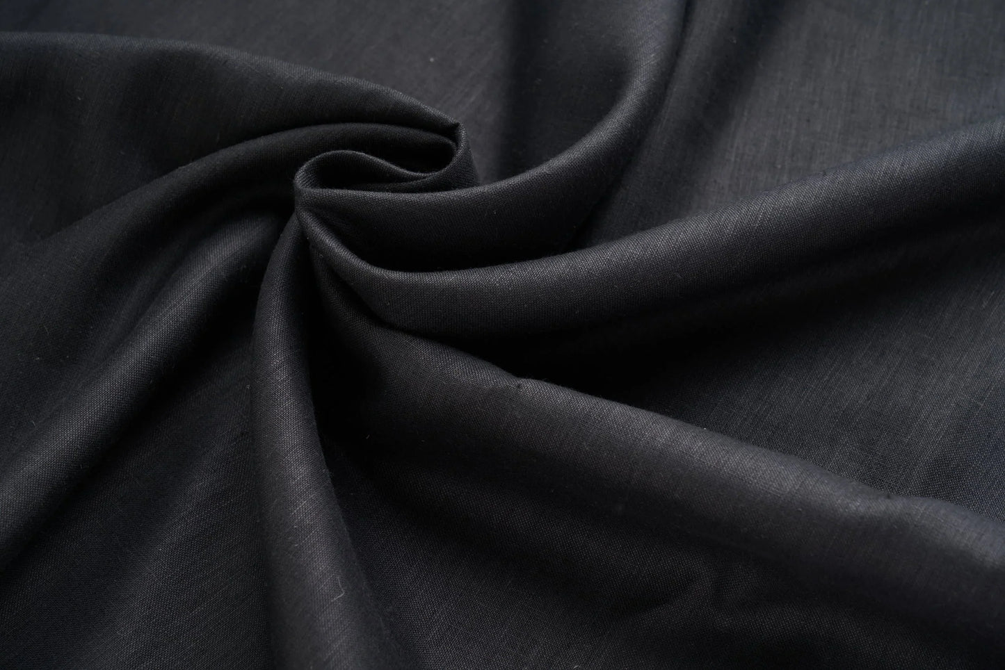 Organic Black Hemp Fabric | 155gsm | Soft & Breathable | Curtains & Clothing-2