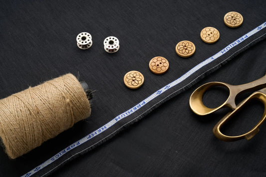 Organic Black Hemp Fabric | 155gsm | Soft & Breathable | Curtains & Clothing-0