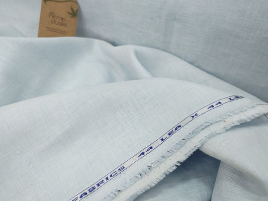 Light Blue Hemp Fabric | 155gsm | 147cm | Organic | Sold by Metre-1