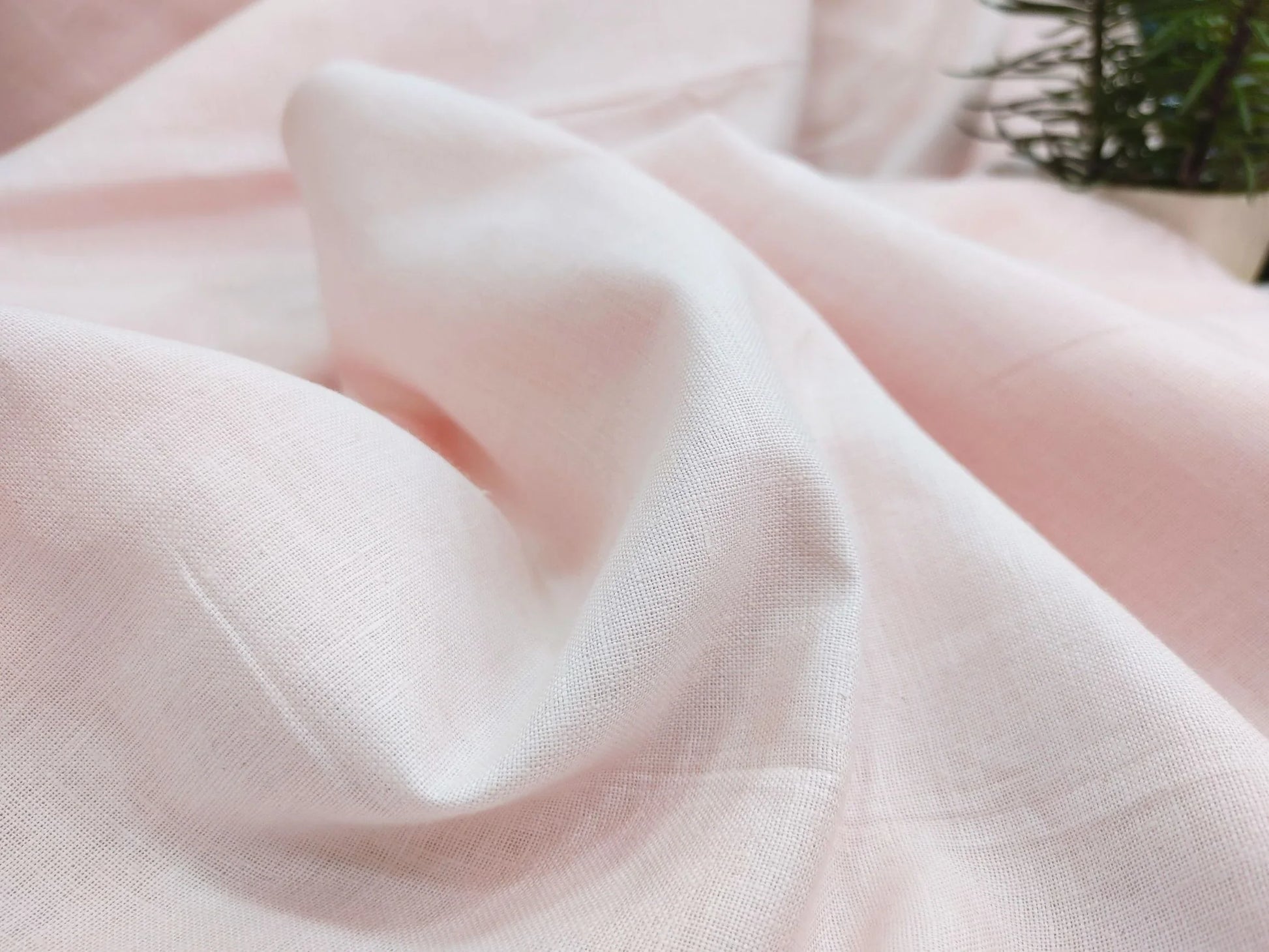Light Pink Hemp Fabric | Organic | 155gsm | 147cm Wide | GOTS Certified-2
