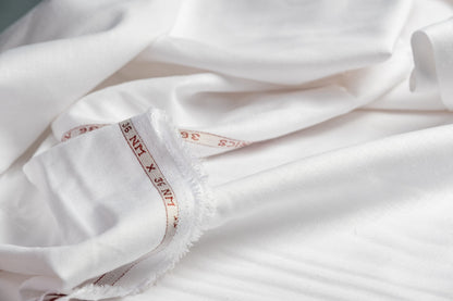 White Hemp Fabric | 100% Organic, 145gsm, 147cm Wide | Curtains, Clothing, Table Linen | GOTS Certified-1