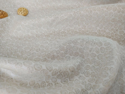 Organic Hemp Fabric - Natural | Small Stones Jacquard | 145gsm | Textured Weave-2