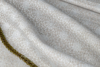 Organic Hemp Fabric - Natural | Mosaic Pattern | 145gsm | Textured Weave-0