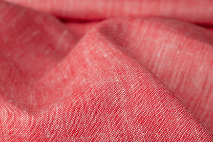Scarlet Red Hemp Fabric | Organic | 155gsm | 147cm Wide | GOTS Certified-2