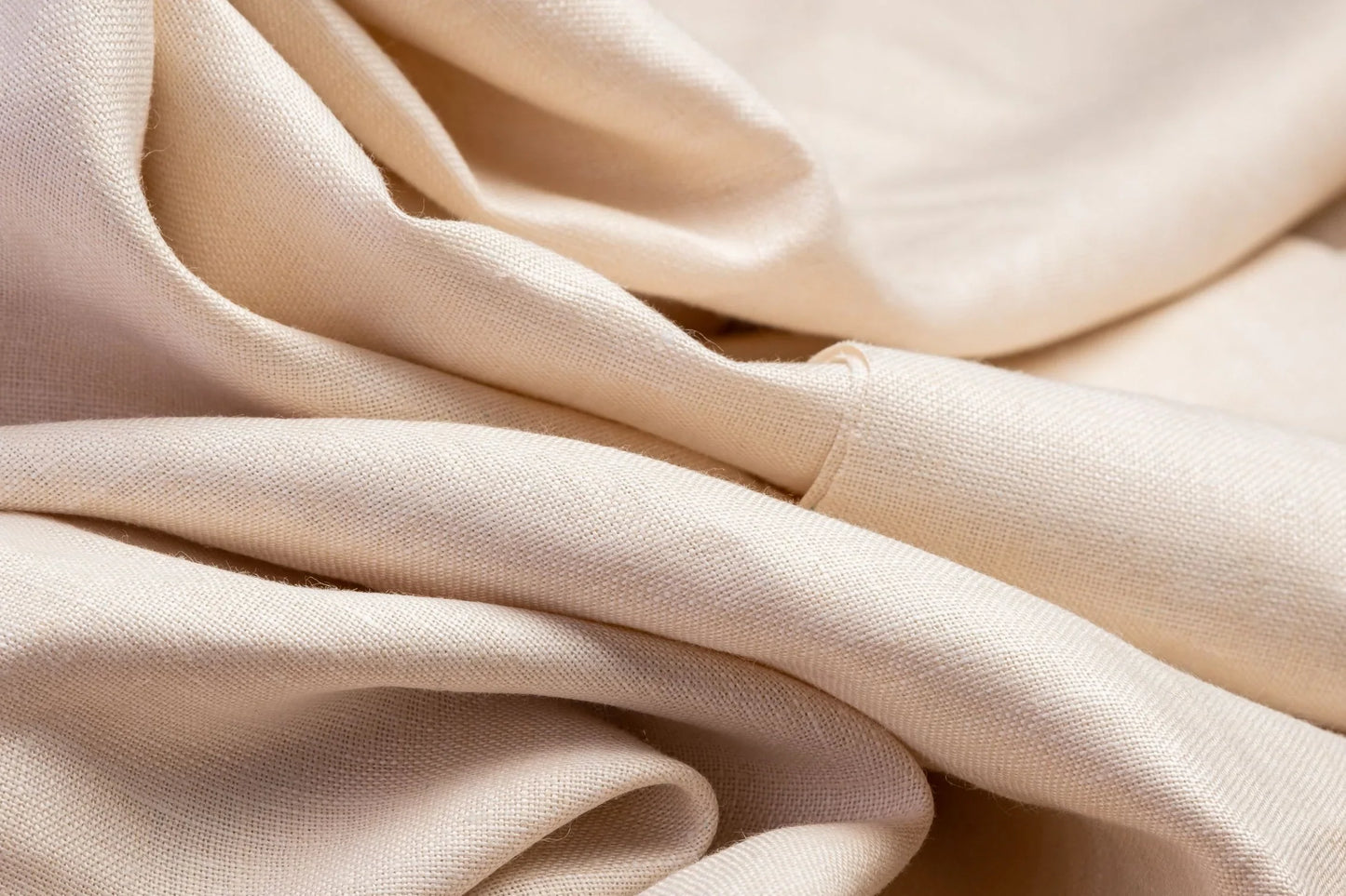 Cream Hemp Fabric | Organic | 155gsm | 147cm Wide | GOTS Certified-0