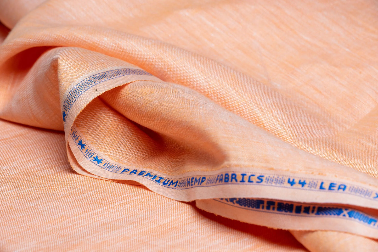 Dual-Tone Orange Hemp Fabric | Organic | 155gsm | 147cm Wide | GOTS Certified-2