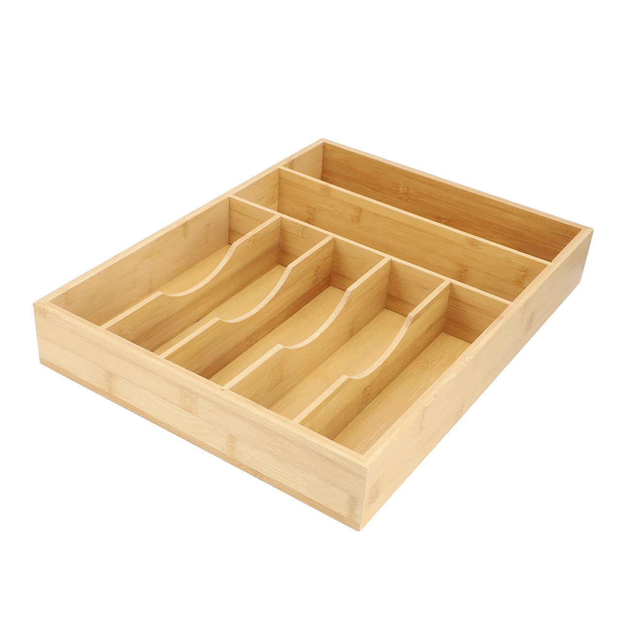 MegaChef Bamboo 7 Section Drawer Organizer-0