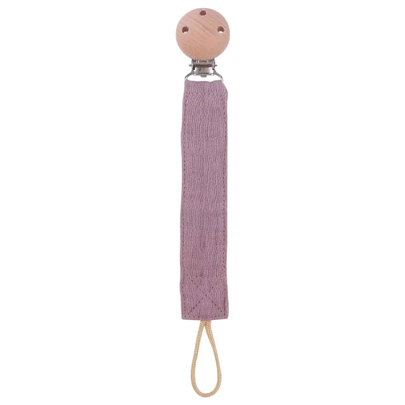Beech Pacifier Clip for Soothing Baby - Cotton & Hemp