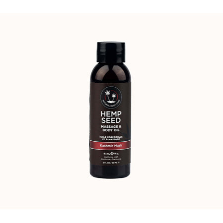 Earthly Body Hemp Seed Massage & Body Oil Kashmir Musk 2 oz.-0