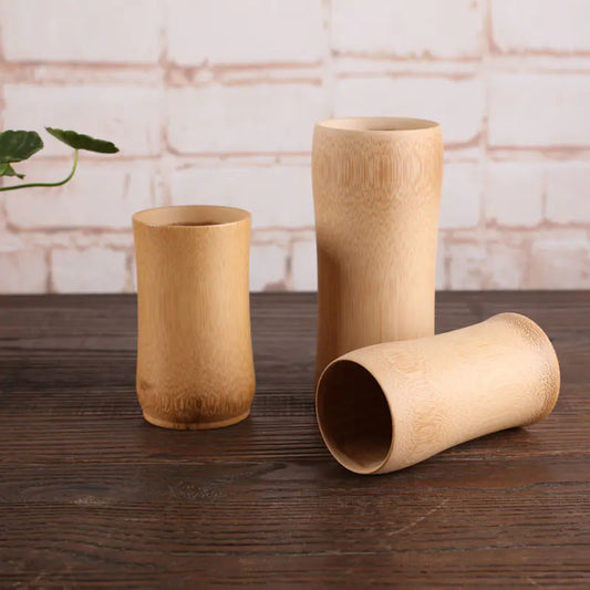 Bamboo Charcoal Beer Cup - Unfinished Bamboo Craft