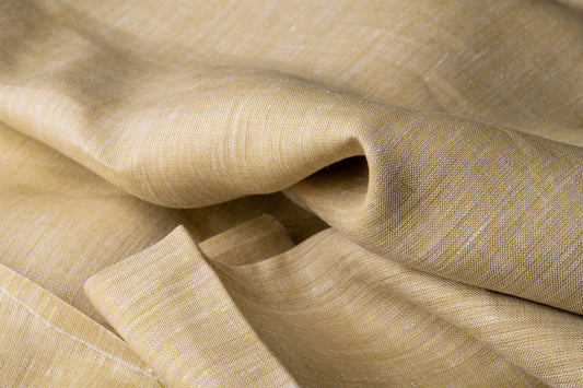 Fawn Yellow Hemp Fabric | Organic | 155gsm | 147cm Wide | GOTS Certified-0