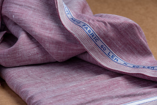 Dual-Tone Berry Wine Hemp Fabric | Organic | 155gsm | 147cm Wide | GOTS Certified-0