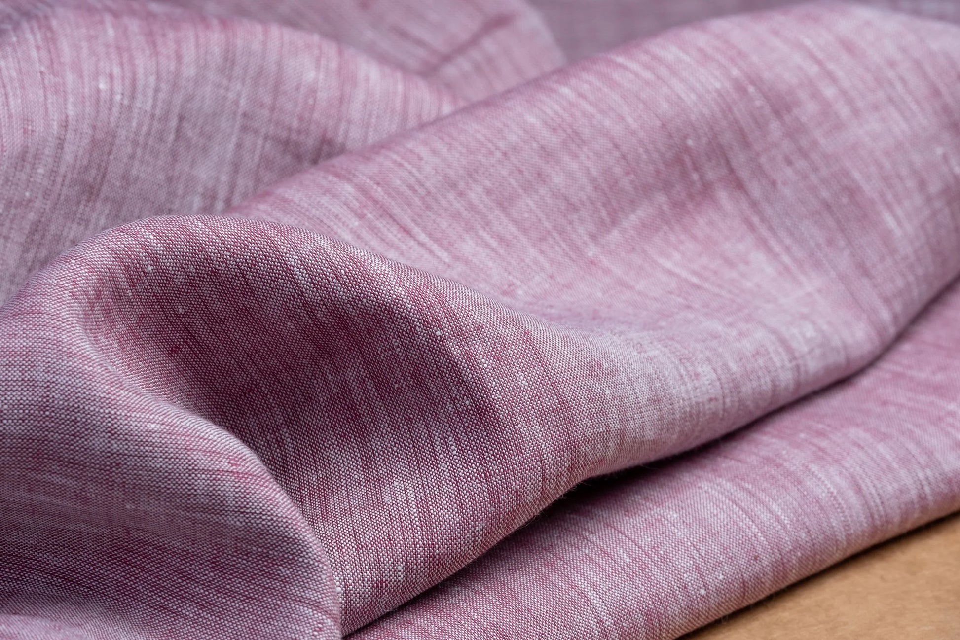 Dual-Tone Berry Wine Hemp Fabric | Organic | 155gsm | 147cm Wide | GOTS Certified-2