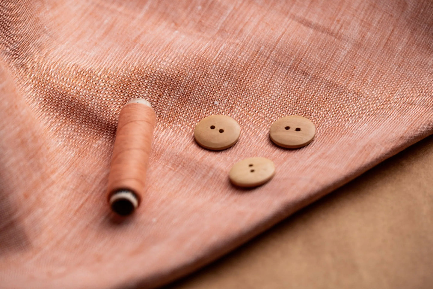 Burnt Orange Hemp Fabric | Organic | 155gsm | 147cm Wide | GOTS Certified-3
