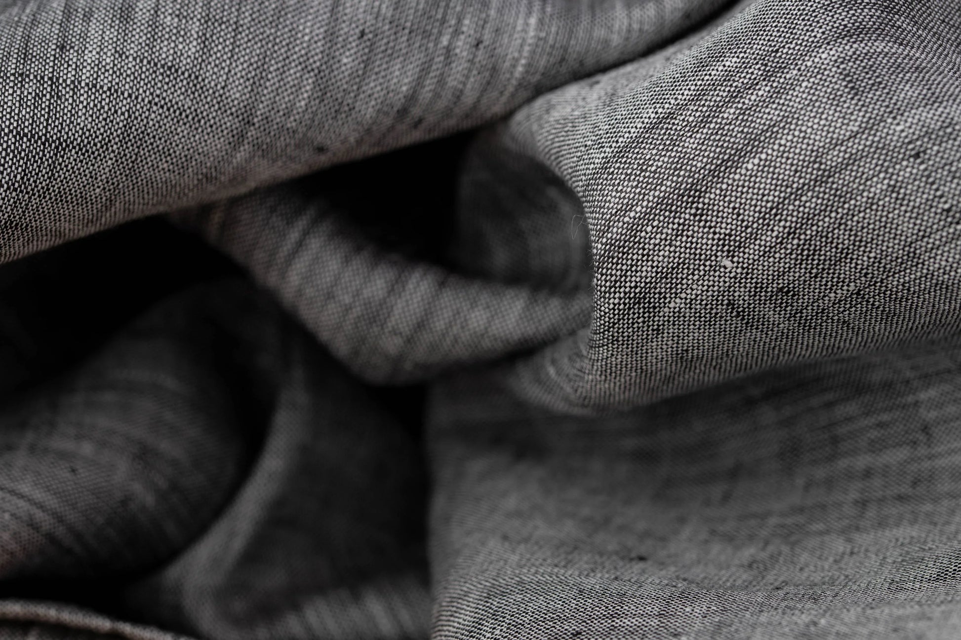 Dual-Tone Onyx Black Hemp Fabric | Organic | 155gsm | GOTS Certified-0