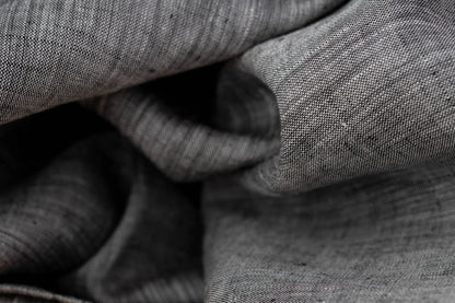 Dual-Tone Onyx Black Hemp Fabric | Organic | 155gsm | GOTS Certified-0