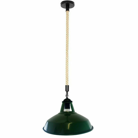Hemp Rope Pendant Light - E27 Base ~5445-10