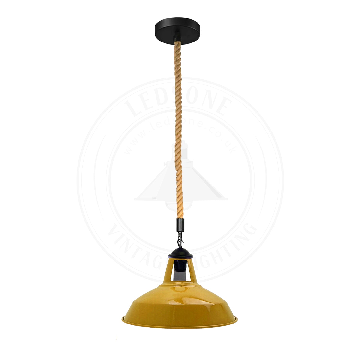Hemp Rope Pendant Light - E27 Base ~5445-5
