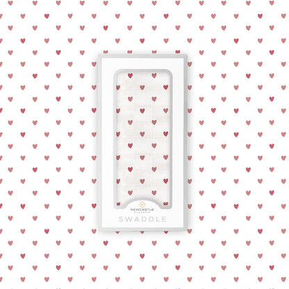 Two Hearts Bamboo Swaddle