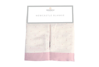 Pink Polka Dot Bamboo Newcastle Blankie
