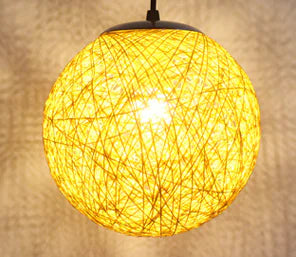 Wholesale Hemp Ball Pendant Light for Dining & Living Room