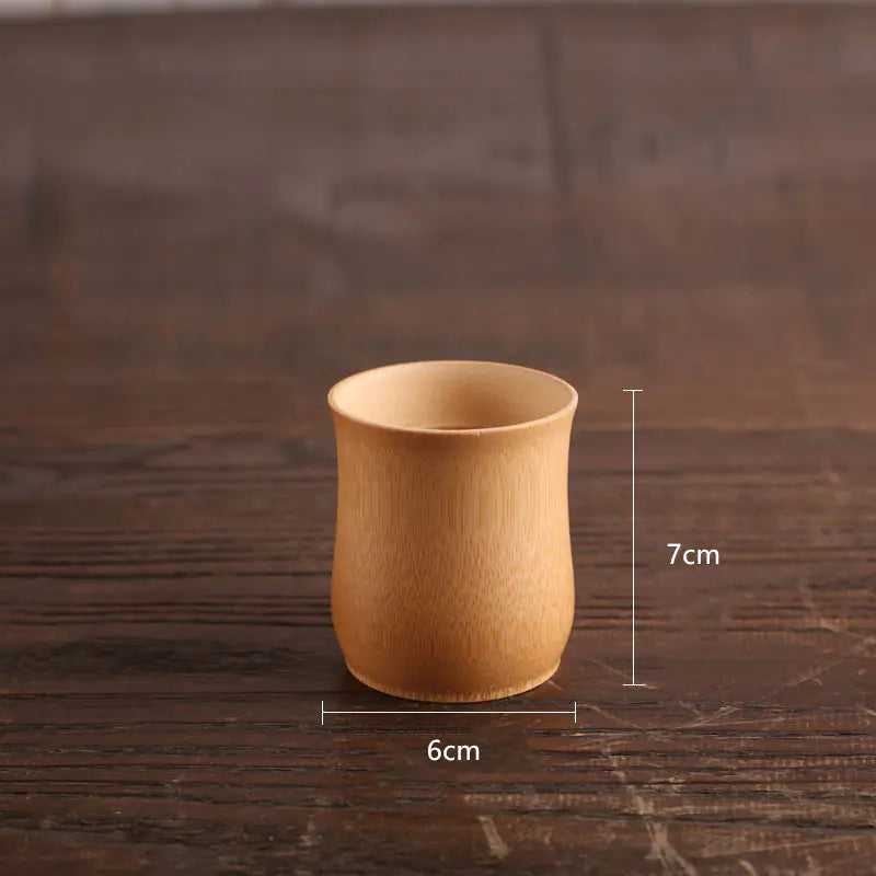 Bamboo Charcoal Beer Cup - Unfinished Bamboo Craft