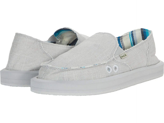 Sanuk Donna St Soft Top Hemp - Womens Loafers Grey - 7