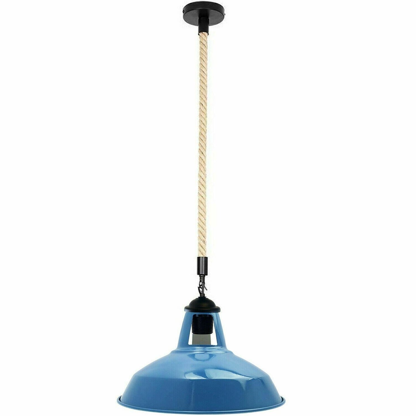 Hemp Rope Hanging Light - E27 Edison Base ~3889-9