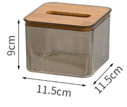 Nordic Bamboo Tissue Box Holder (One)