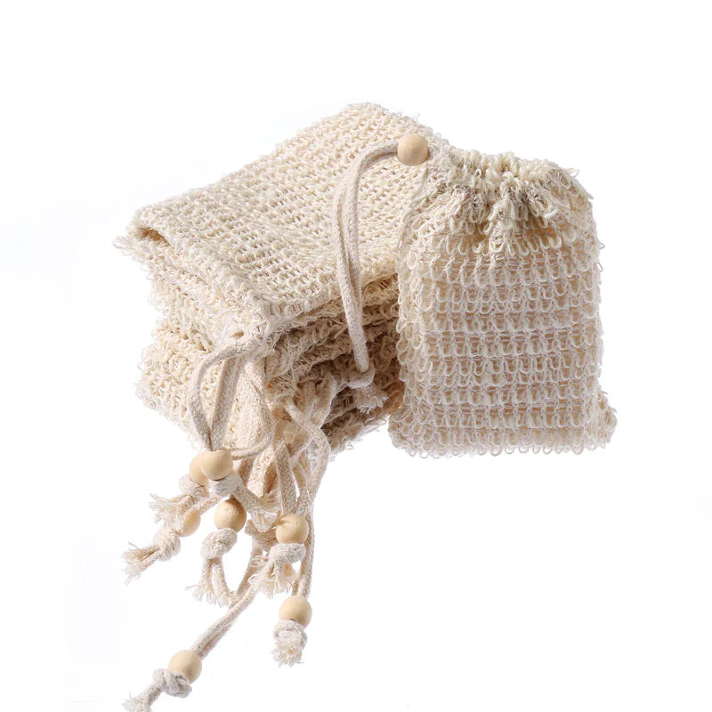 Handmade Soap Bag with Hemp and Ramie for Home Use