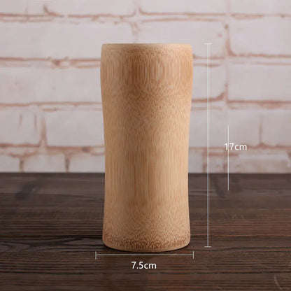 Bamboo Charcoal Beer Cup - Unfinished Bamboo Craft