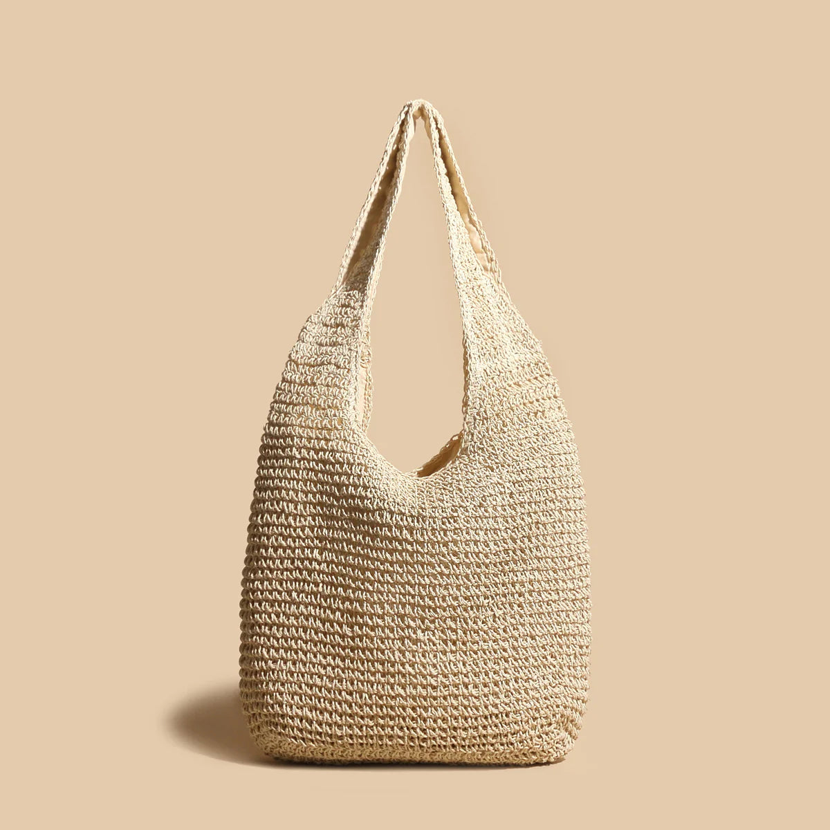 Soft Knitted Wool Bag for Women - Portable Hemp Design