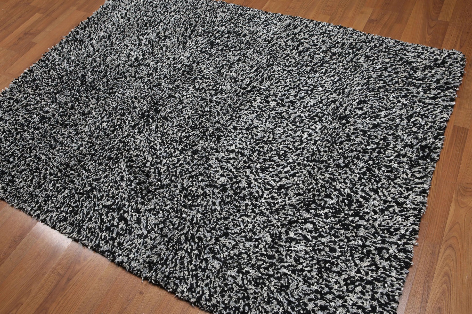 6x9 Black, White Handmade 100% Hemp Khaki Dhurry Flatweave Oriental Area Rug-0