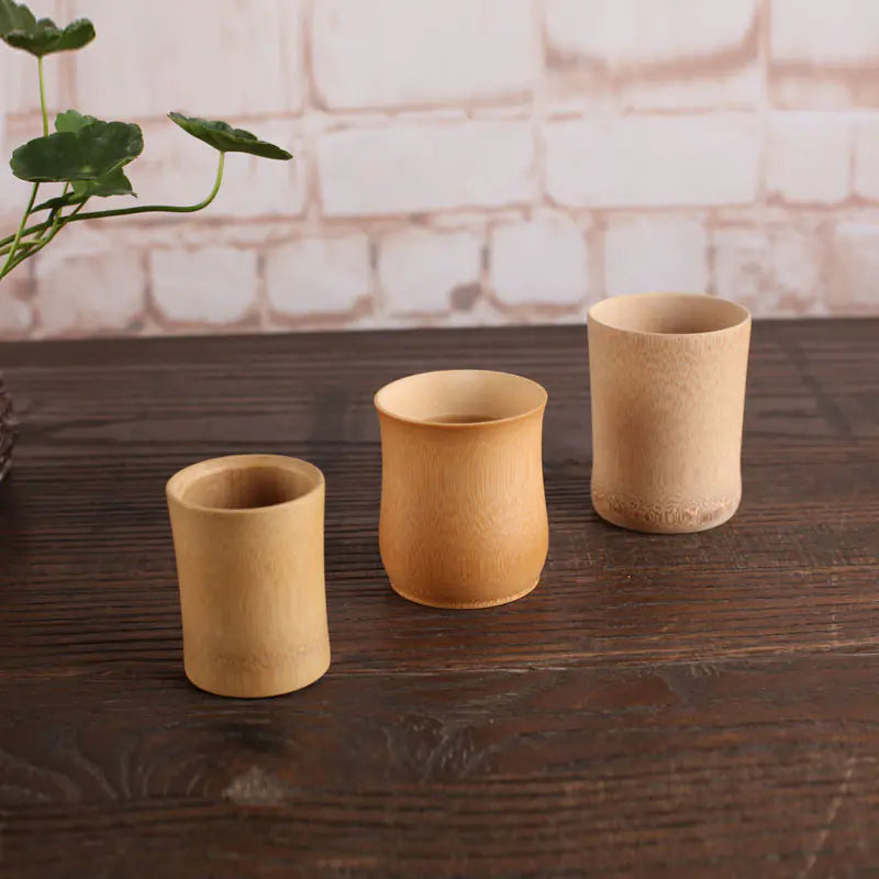 Bamboo Charcoal Beer Cup - Unfinished Bamboo Craft