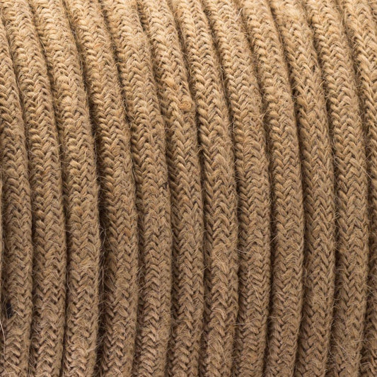 1m/5m/10m Hemp Electrical Wire  2 Core Round Fabric Cable Cord~3024-0