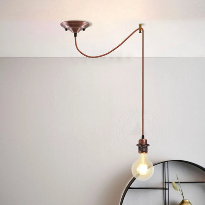 E27 Modern Hanging Hemp Rope Retro Lamp ~5804-0