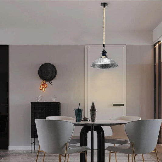 Hemp Rope Pendant Light - E27 Base ~5445-0