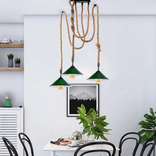 Hemp Rope Pendant Lights for Kitchen Island ~5079-0