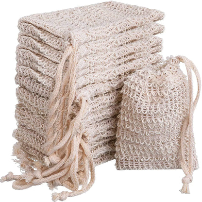 Handmade Soap Bag with Hemp and Ramie for Home Use