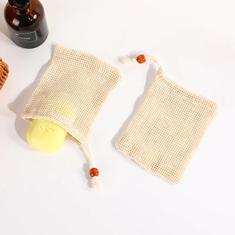 Handmade Soap Bag with Hemp and Ramie for Home Use